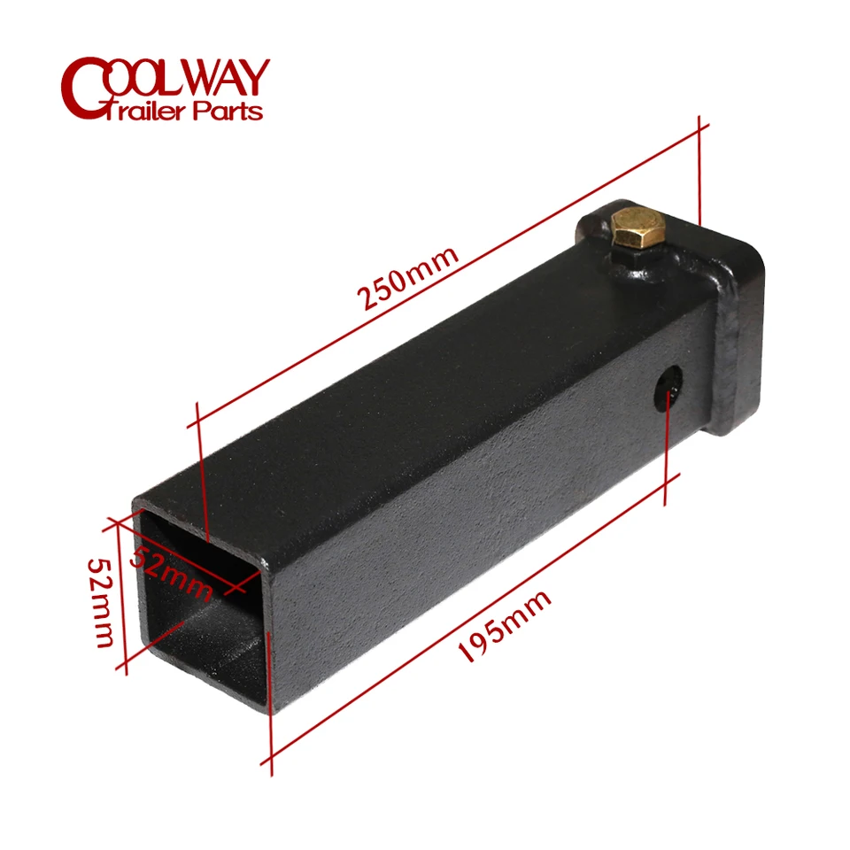 Gancio Di Traino Per Rimorchio - Ricevitore Da 2 Pollici, 250mm, In Acciaio Per Barra Di Sicurezza - Foto 7