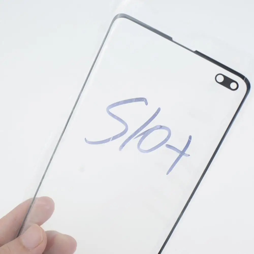 Наборы для ремонта стекла переднего экрана для samsung Galaxy S10 5G S10 Plus S10+ S10E lcd сенсорный Внешний стеклянный объектив замена и наклейки