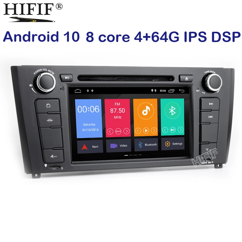 Автомобильный DVD плеер PX5 Android 10 Carplay для BMW 1 серии E81 E82 E83 E88 2004 2012 Автомобильная