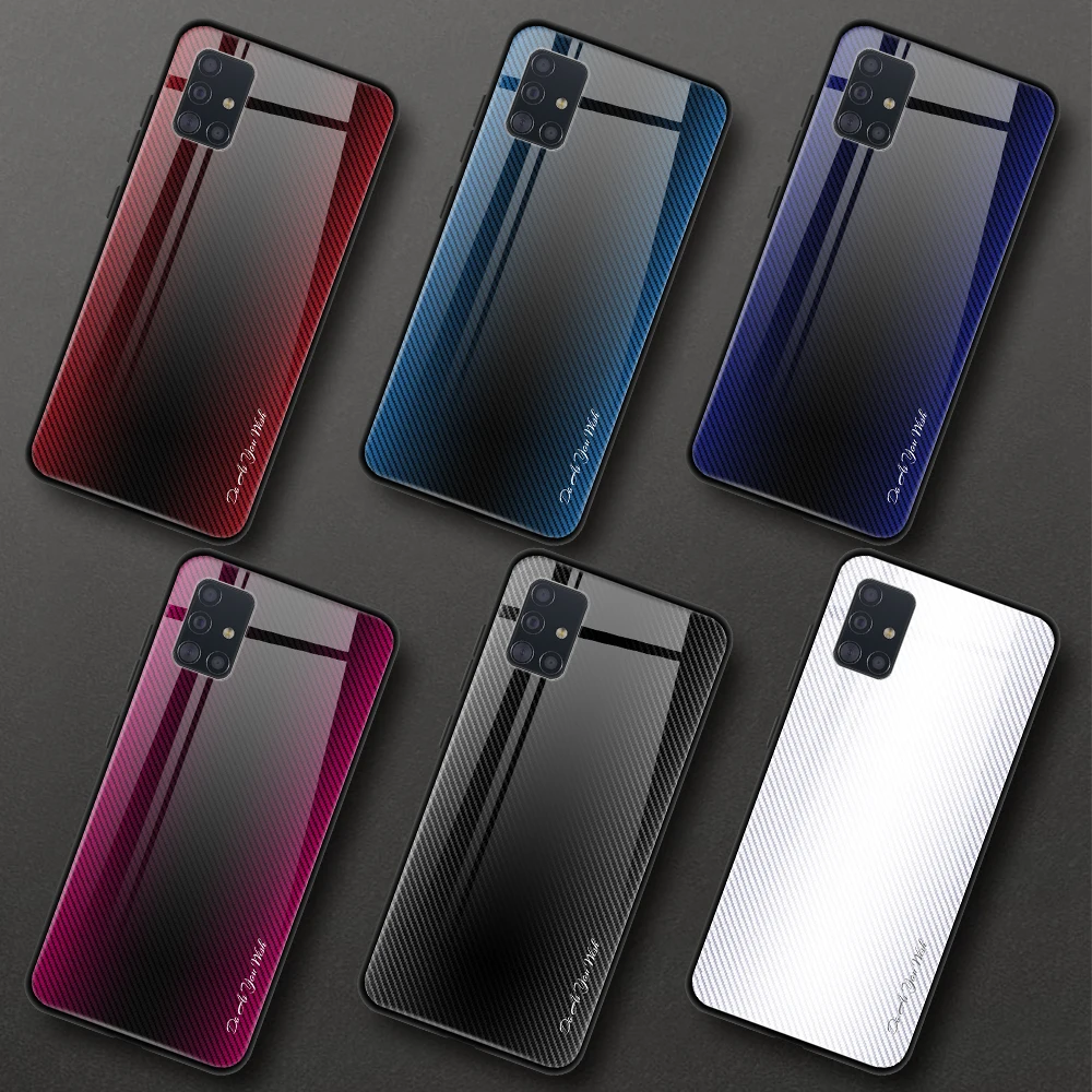 Чехол из закаленного стекла для Samsung Galaxy A51 A71 S20 S10 S9 S8 Plus Ultra A10 A20 A30 A50 S A70 A80 A90 Note 8 9 10