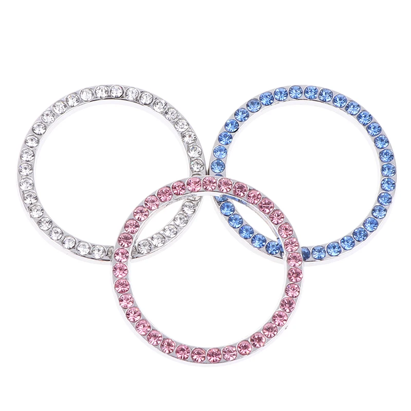 Пусковая кнопка алмазные Стразы кольцо для автомобилей 4 2 см блестящие украшения