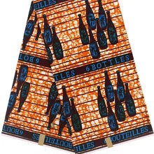 Tissus, африканская восковая ткань,, высокое качество, ткань для пэчворка, африканская ткань, 6 ярдов, хлопок, Анкара, ткань, Y-24