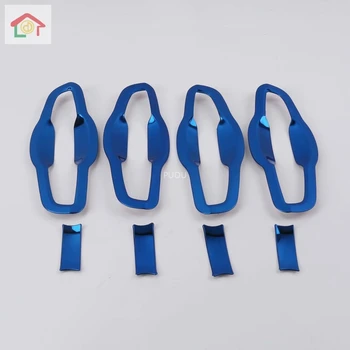 

For Honda CRV CR-V 2017 2018 2019 2020 Car sticker body cover detector external frame lamp trim door bowl moulding parts 8pcs