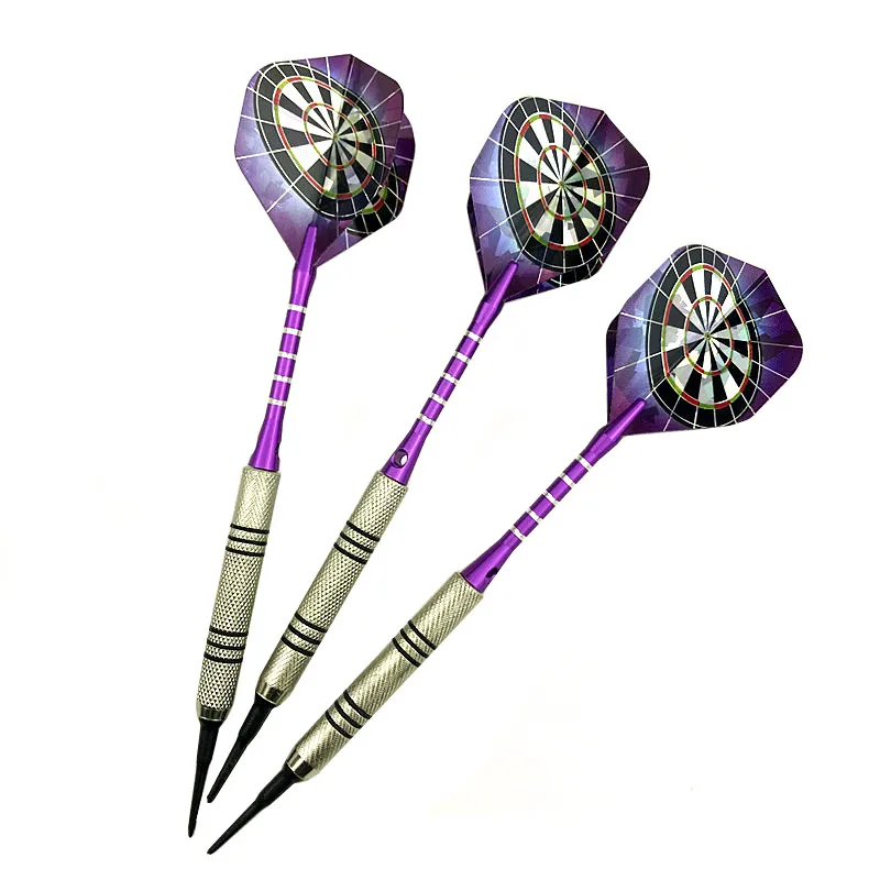 New 3 piece / set 14g professional silver plated soft tip darts darts  flight sports darts axis - AliExpress