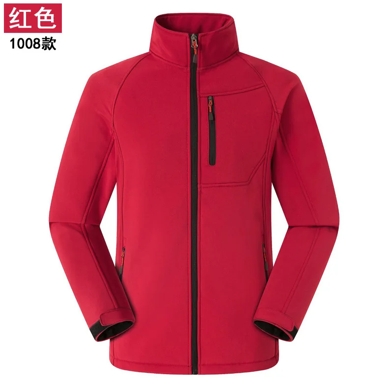 Outdoor Jacket 4 Одежда для спорта на открытом воздухе, мягкая оболочка, ветрозащитная, водонепроницаемая, весна и осень, зима, спортивный воротник, воротник, теплая куртка для мужчин и женщин - Цвет: Outdoor Jacket 4