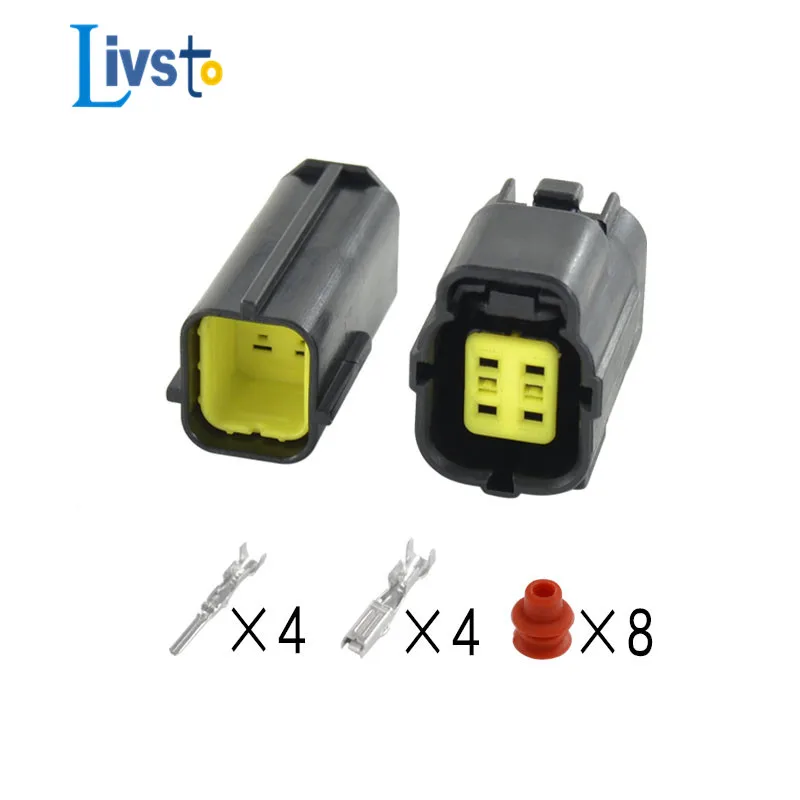 Conjunto Pinos Maneira 1742572 174259-2 Macho Fêmea Plugue Elétrico Automático Impermeável Denso Conector para Mazda 626 9800 Sensor de Oxigênio 10