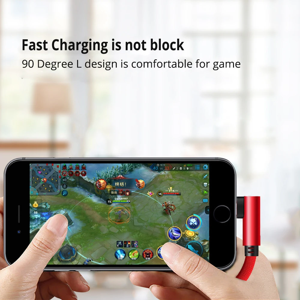 Зарядное устройство ROCK 90 градусов для iPhone 11 Pro Max X XR XS 8 7 6 6s 5|cable for|cable 2alighting cable |