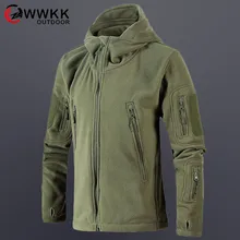 Мужская зимняя Военная Тактическая уличная флисовая куртка с мягкой оболочкой армейская Спортивная одежда для кемпинга термоохотничья спортивная куртка с капюшоном