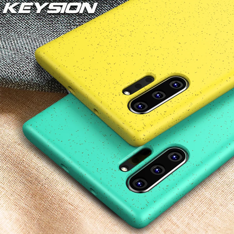 Матовый чехол KEYSION карамельного цвета для телефона Samsung Galaxy Note 10 Plus тонкий Простой