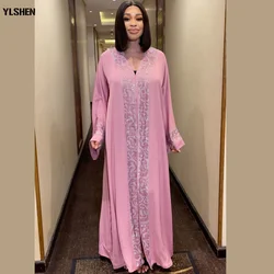 Length150cm Boubou Robe Femme Hiver African Dresses for Women 2022 Natale Dashiki Long Sleeve Sexy Christmas Evening Party Dress