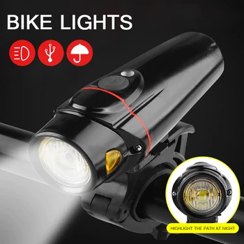 

350LM 4mode Bicycle Light Waterproof USB Charge LED Cycling Front Light Bike Light Lamp Torch Bike Flashlight Bike Accessories