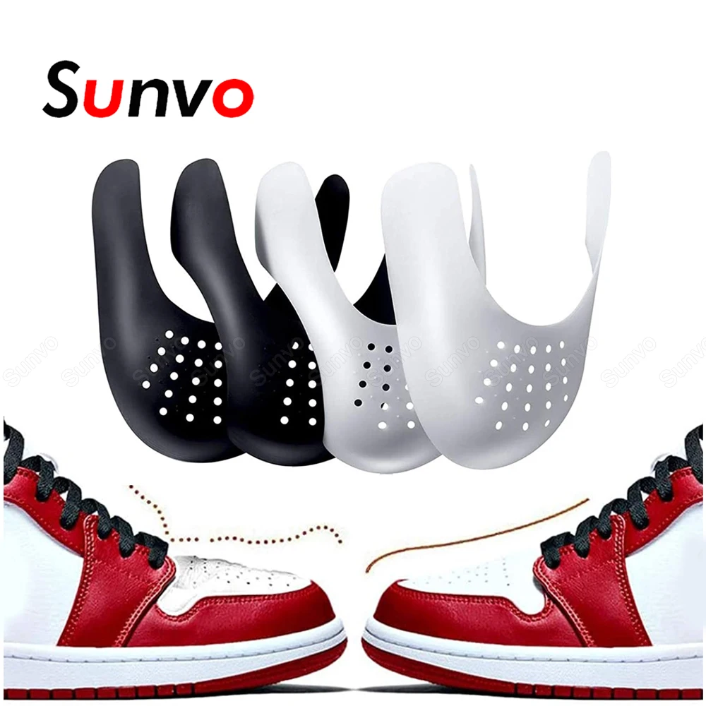 2 Pair Anti Crease Shoe Head Protector for Casual Sneaker Anti Wrinkle Shoe Toe Caps Support Stretcher Expander Shoes Protection