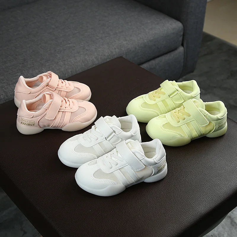 

2019 New Children's Shoes Children's Breathable Mesh Sneakers Girls Running Shoes Boys Soft Bottom Casual Shoes