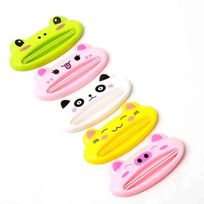 Cartoon Manual Squeezing Korean Fashion Toothpaste Lazy Squeezer - Цвет: green D