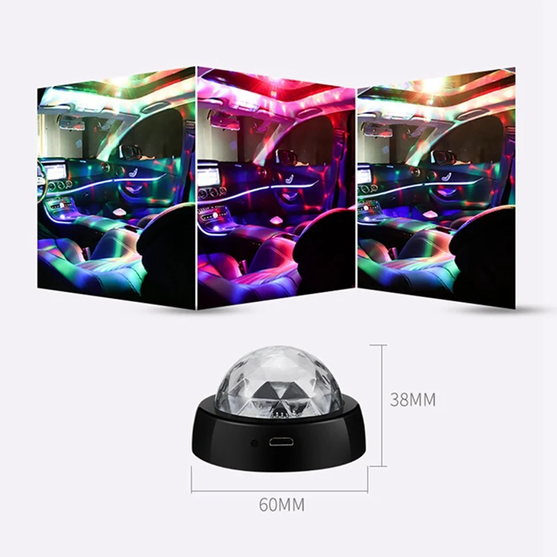 Автомобильный интерьер атмосфера неоновые огни Красочный светодиодный USB RGB Декор музыка