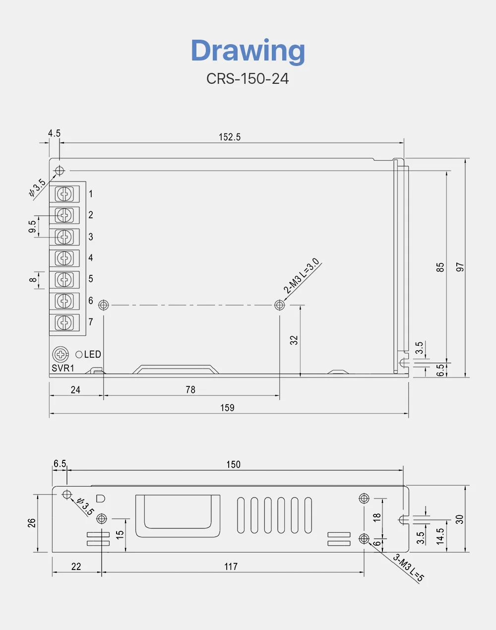 Cloudray CRS-150 comutação da fonte de alimentação