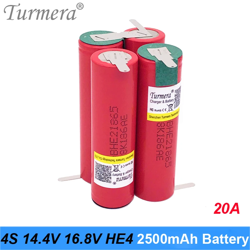 4s 16.8v 14.4v battery 18650 pack for lg 18650 he2 14.4v 16.8v welding solder battery for screwdriver tools battery customized battery 02