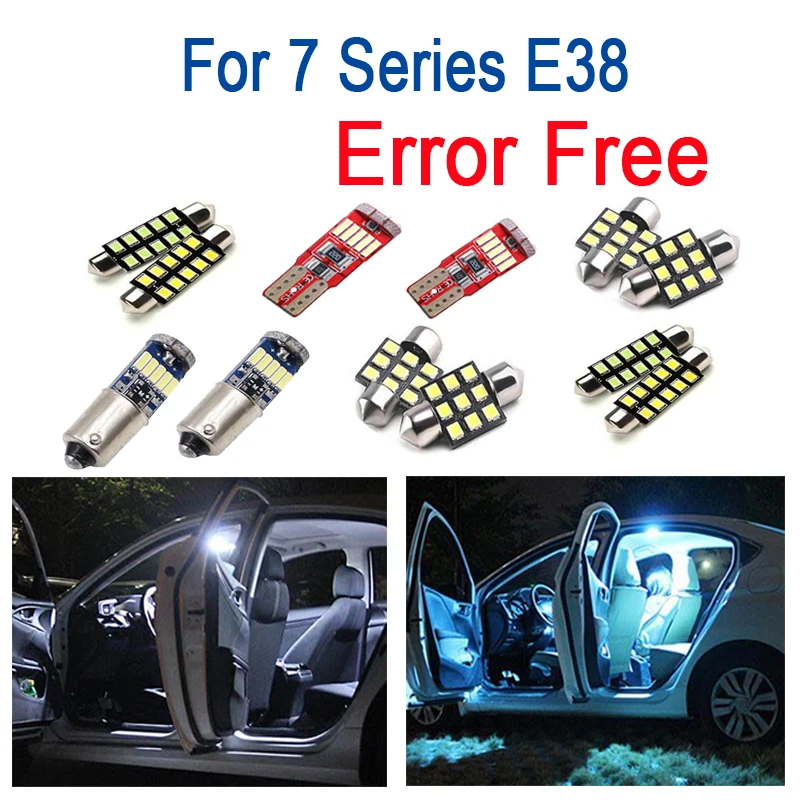 

21x LED License Plate lamp + Interior Light Kit for bmw 7 Series E38 Saloon 730i 730iL 735i 735iL 740i 740iL 750i 750iL (94-01)