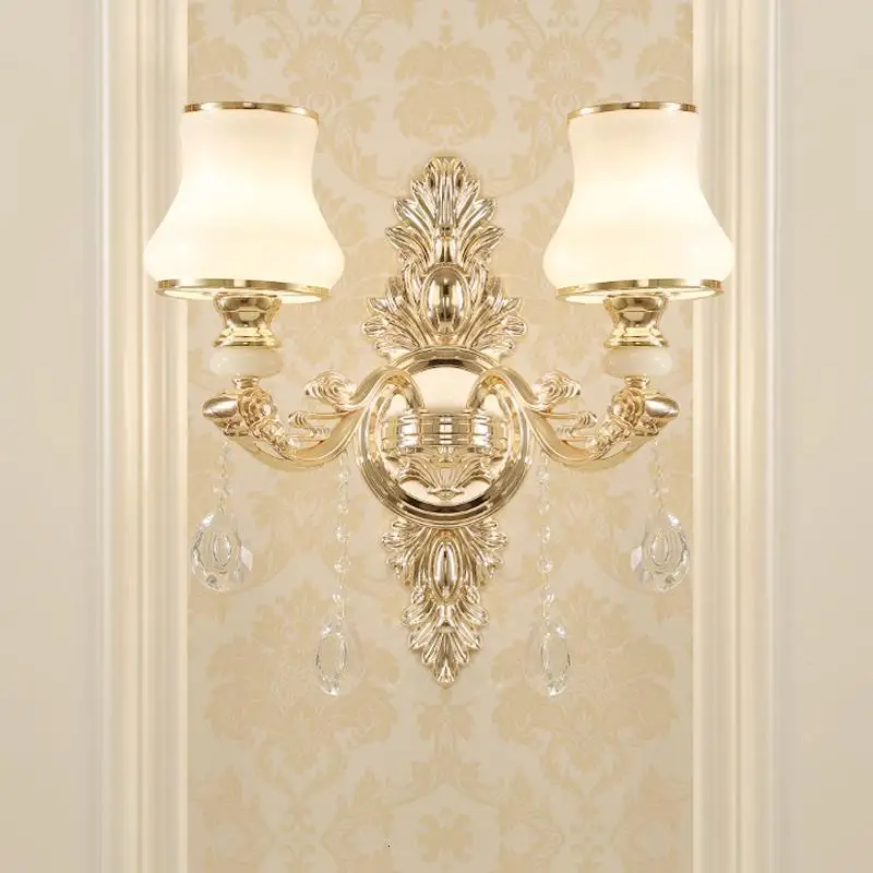 Verlichting Фреска Interieur Внутреннее освещение лампа кристалл аппликация Murale светильник Wandlamp Aplique Luz сравнению настенный светильник для спальни