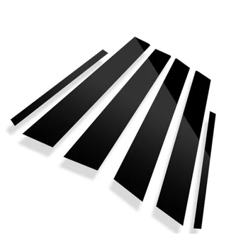 

6Pcs Car Door Window Pillar Post Cover Pillar Post Trim Cover Molding for Toyota Corolla 2009-2013 Black Car Stickers