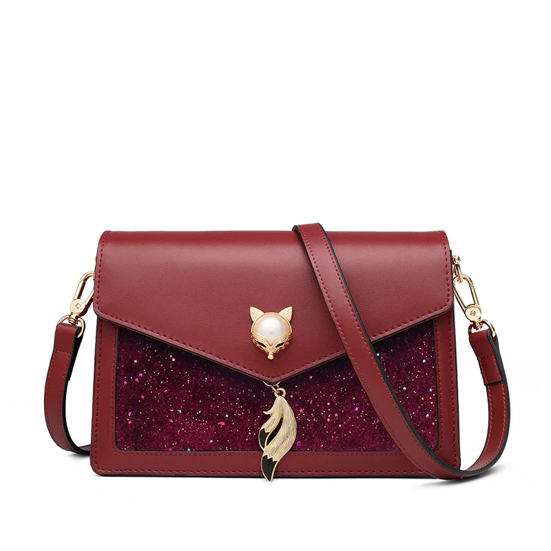 FOXER женские модные брендовые сумки на плечо Маленькие Glett роскошные сумки через плечо из воловьей кожи женские стильные сумки с клапаном - Цвет: 953061F1S