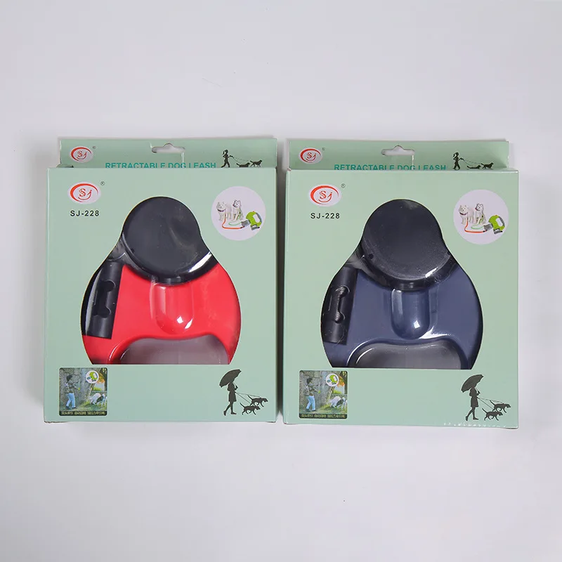 2 Color Retractable Dual Double Pet Leash Rope Zero Tangle Walk For Two Dog Walk The Dog Adjustable Pet Leash Pet Supplies