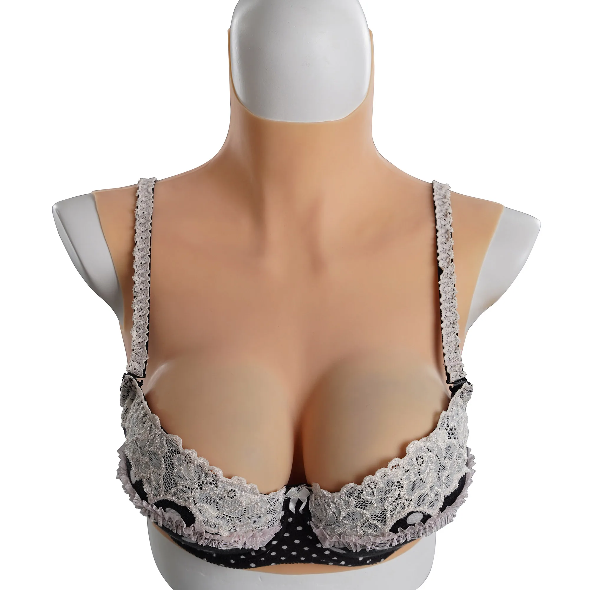 2g-upgrade-bcd-high-collar-neck-fake-artificial-boob-realistic-silicone-breast-forms-crossdresser-shemale-transgender-drag-queen