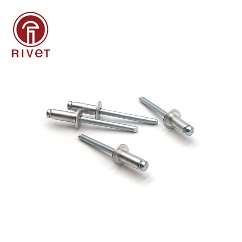 

DIN EN ISO 15977 20 PCS M4.8 Aluminum And Iron Round Head Multi-Size High-Quality Rivets Blind Rivets