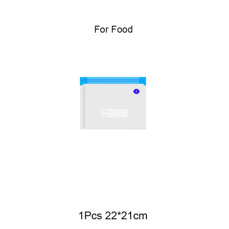 Мини автоматическая вакуумная машинка насос для портативного путешествия дома сумка для хранения одежды еда Sous Vide вакуумный упаковщик - Цвет: 1pcs-22x21cm