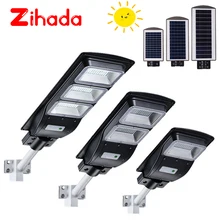 Светодиодный уличный фонарь на солнечной батарее IP68 Водонепроницаемый 20 Вт 40 Вт 60 Вт PIR датчик движения Обнаружение светодиодный настенный светильник Ночной светильник s солнечный светильник для сада