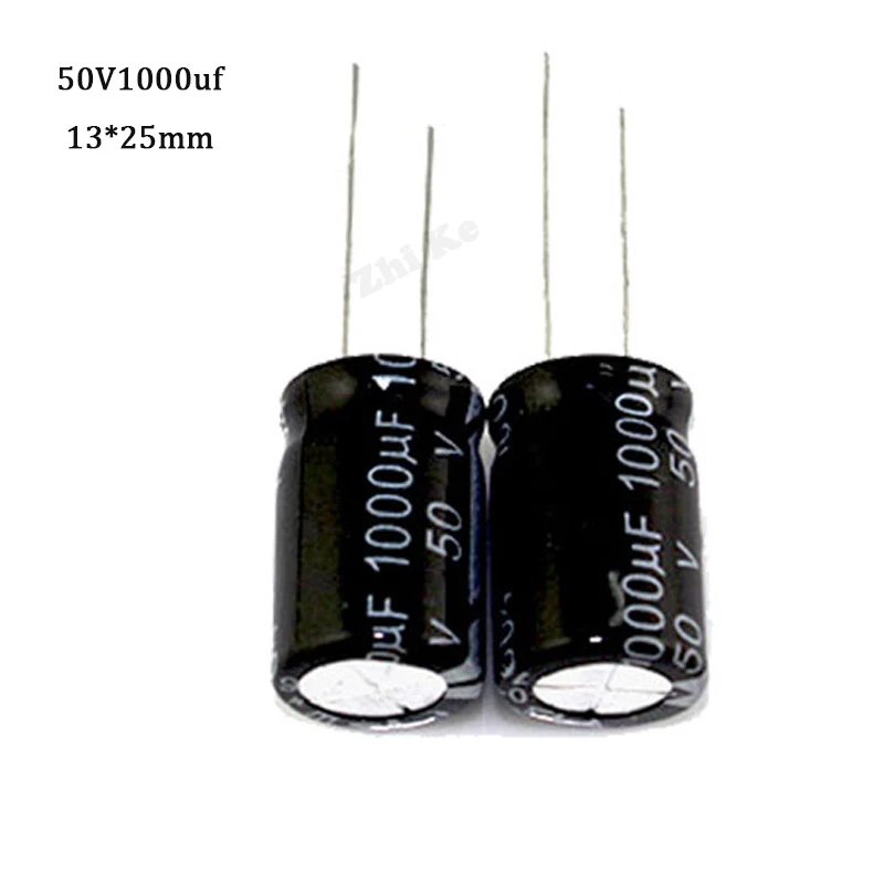 10PCS 50V1000UF 13*25mm 1000UF 50V 13*25 Aluminum electrolytic capacitor new 10pcs aluminum electrolytic capacitor 1000 uf 25v size 10 17mm 25 v 1000 uf electrolytic capacitor 1000uf 25v