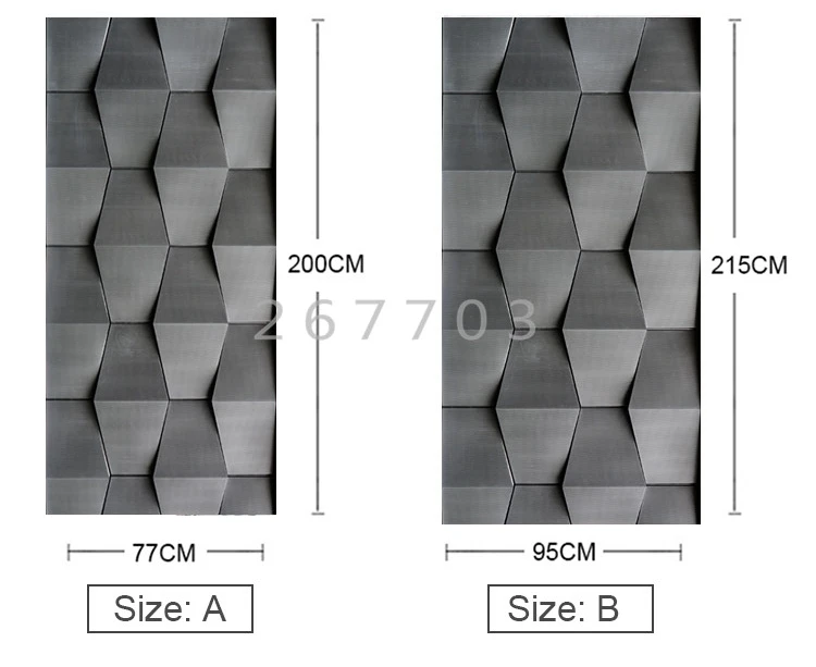 ПВХ водонепроницаемая самоклеящаяся наклейка на дверь 3D стерео абстрактные Серые Черные обои для гостиной спальни декор двери наклейка