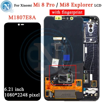 

For Xiaomi Mi8 pro LCD Display Touch Screen Digitizer Assembly Touch Screen with frame For Xiaomi Mi 8 Explorer Mi 8 Pro LCD