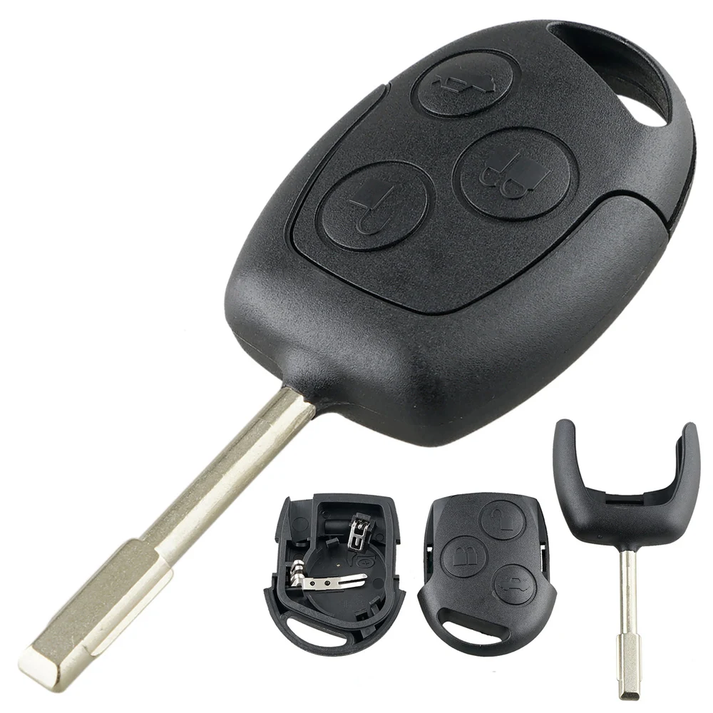 Car Modified Flip Remote Key Smart Key Shell  3 Buttons FO21 HU101 Fob Shell For Ford Focus Mondeo Fusion Transit Key Case