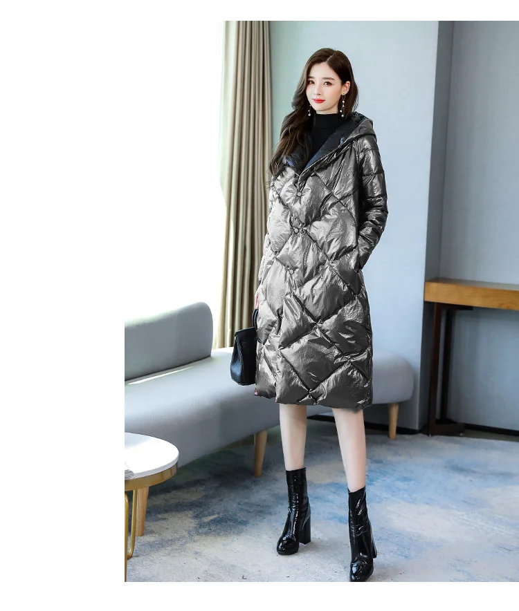 Хлопковая стеганая одежда/хлопковое пальто, теплое, средней длины, с длинным рукавом, элегантное, универсальное, зима, для похудения