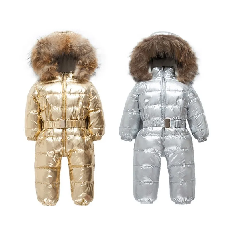 30 российское зимнее пальто детская зимняя куртка, Куртка-пуховик, 90% утиного пуха на открытом воздухе детские лыжные костюмы для девочек Одежда для мальчиков Детский спортивный костюм От 2 до 8 лет