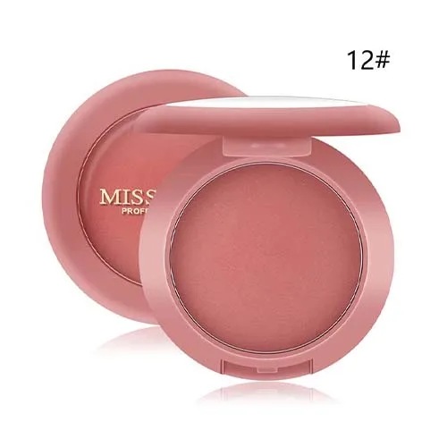 2 Miss Rose 12 цветов Румяна Матовые макияж румяна Контур Палитра Водонепроницаемый натуральный Осветляющий косметика - Цвет: 2