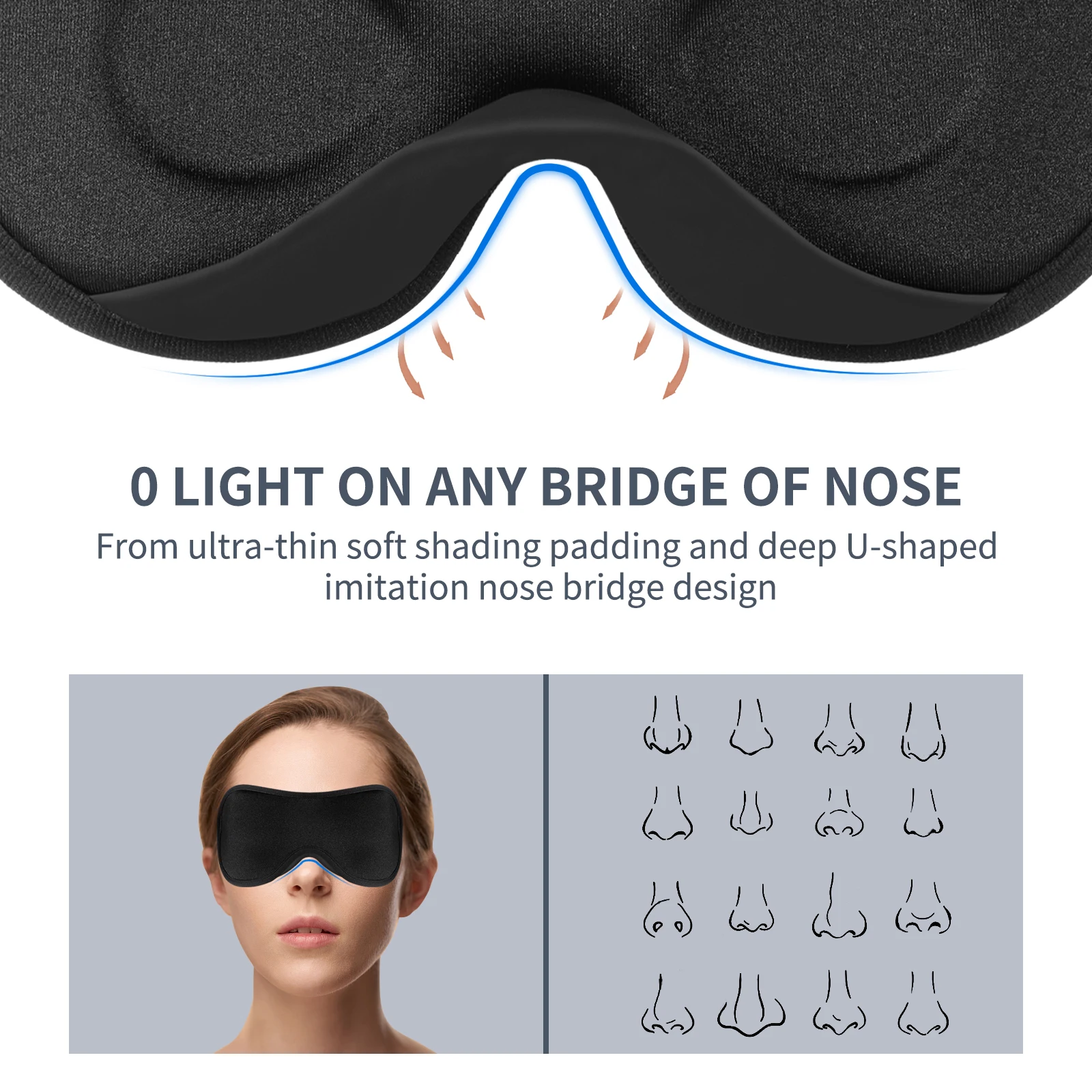 Sleeping Eye Mask with Neck Pillow Brace Support Soft Eye Patches Comfort  Face Sleep Mask Eyeshade Breathable Block Out Light - AliExpress