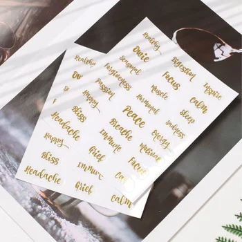 

5 Sheets Creative Waterproof Oil Bottle Sticker for Jars Container