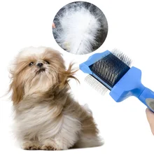 Double-sided Pet Comb Big Dog Brush Beauty Comb for Cats Dogs Hair Removal Soft Brush Pet Comb Grooming Product Care Tool