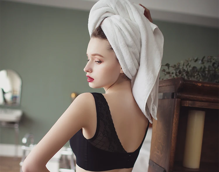 Женский бюстгальтер femme бесшовное дамское нижнее белье пикантный кружевной с открытой спиной Беспроводной топ-бра пуш-ап белье коврик для женщин нижнее белье