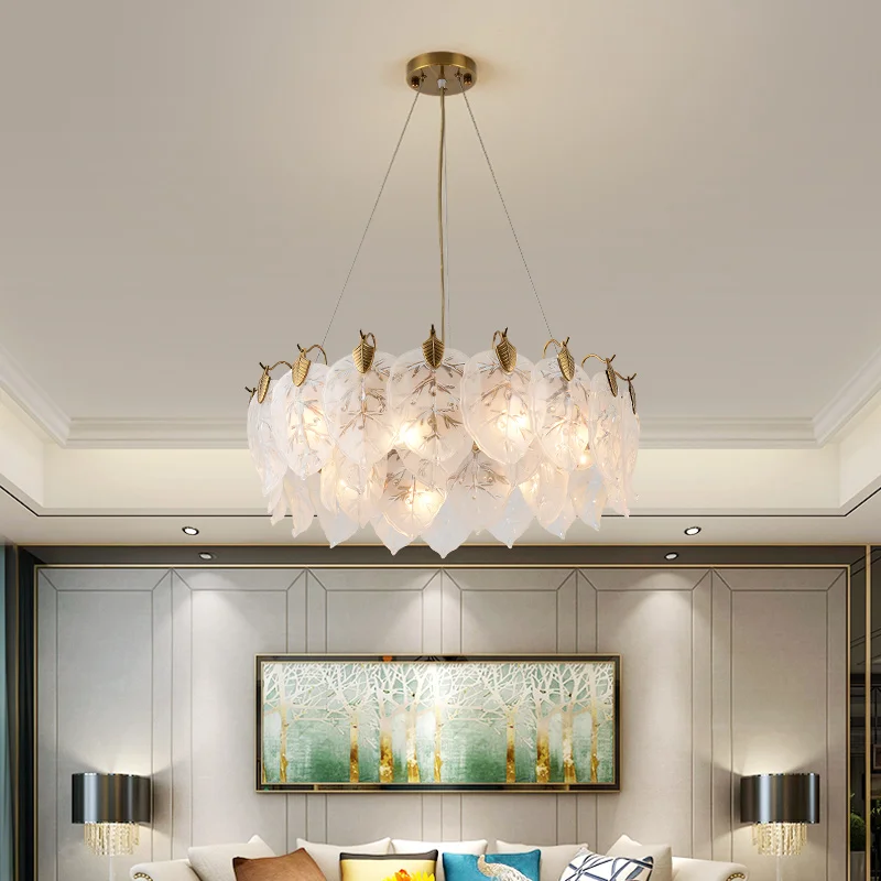 Роскошная хрустальная люстра для гостиной, классическая хрустальная люстра, светильник для спальни, Золотая лампа, светодиодный потолочный светильник с кристаллами