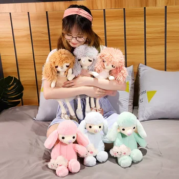 

40CM Simulation Dog Cute Poodle Stuffed Animal Dog Plush Toy Fashionable Shiba Inu Toy Doll Christmas Gifts For Kids