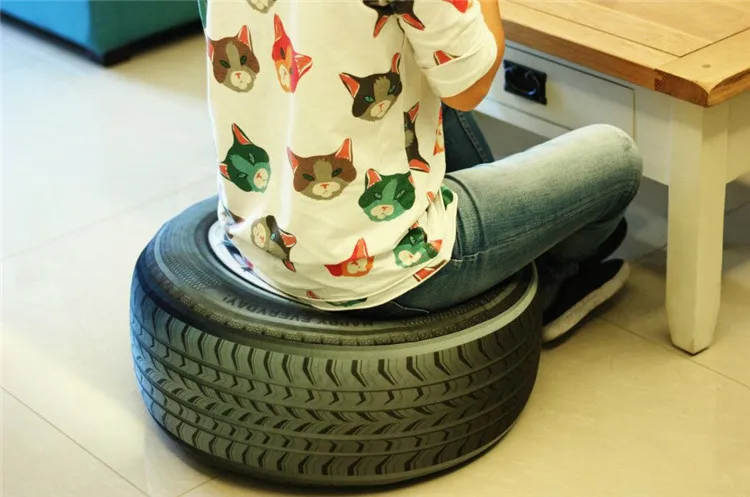 Креативная 3D автомобильная шина, колеса из пенопласта, плюшевая подушка, игрушка для мальчика, автомобильная домашняя подушка