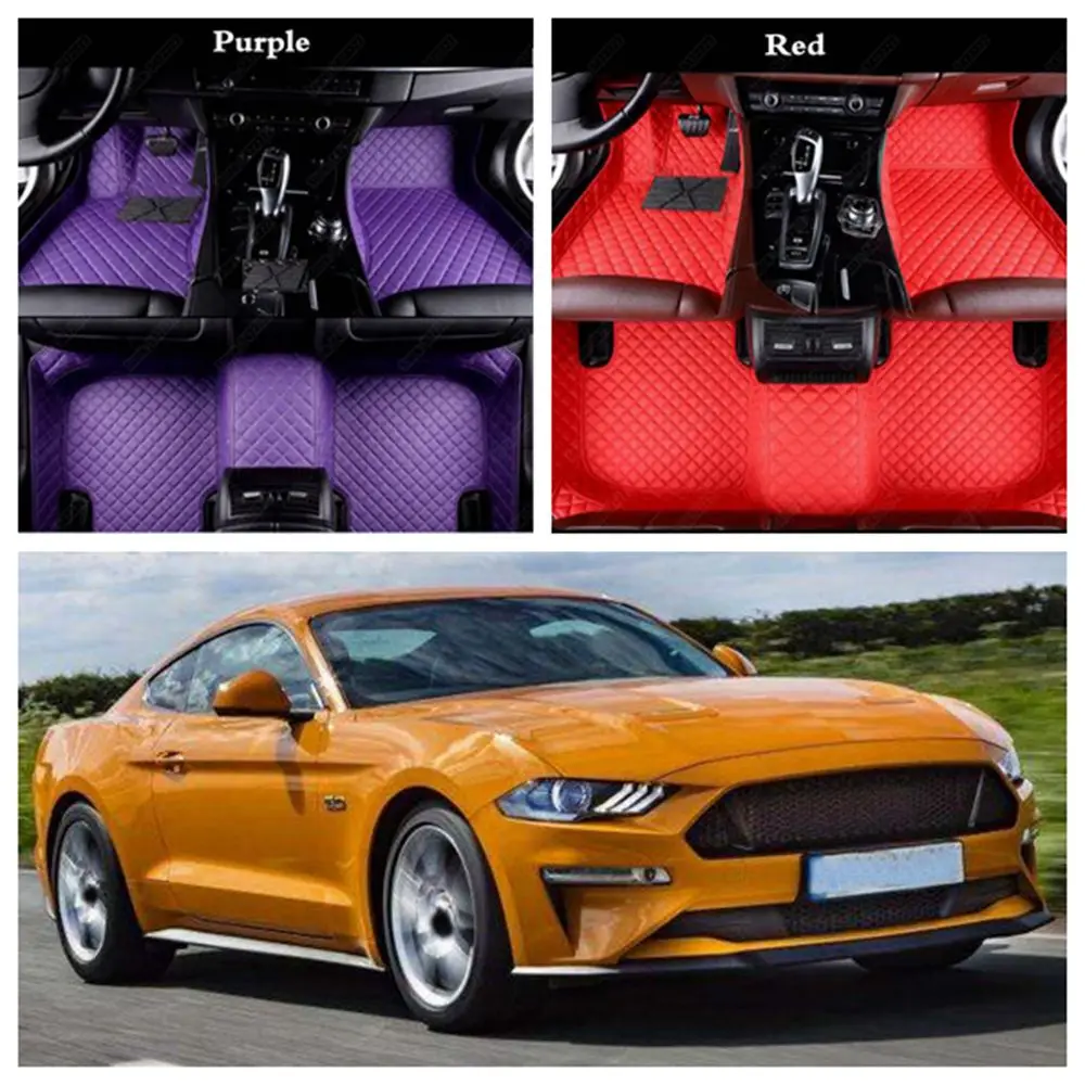 Кожаный Автомобильный Коврик для Ford Focus Mondeo Fiesta Mustang S-max автомобильные аксессуары