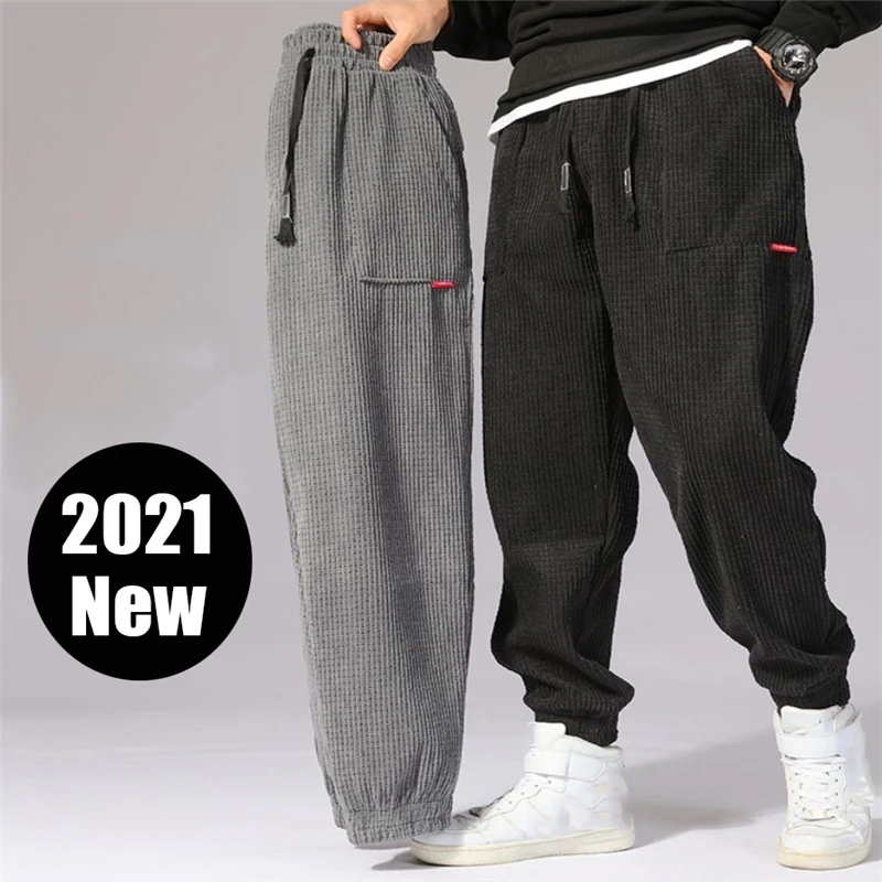 Nowa wiosna męskie spodnie 2021 w pasie spodnie sztruksowe moda Streetwear Outdoor męskie spodnie do joggingu Pantalones Para Hombres 1 Nowa wiosna męskie spodnie 2021 w pasie spodnie sztruksowe moda Streetwear Outdoor męskie spodnie do joggingu Pantalones Para Hombres 1