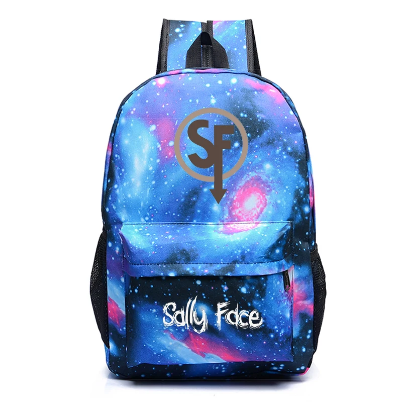 Высокое качество Sally Face рюкзак для учеников, мальчиков и девочек обратно в школьный подарок сумки Мода Холст Путешествия Mochila для мужчин и женщин подростков