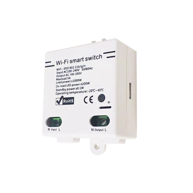 

1PCS ON/OFF Basic Smart Home Wifi Wireless Switch Remote Voice control Automation Relay Module for LED lighting, ceiling light
