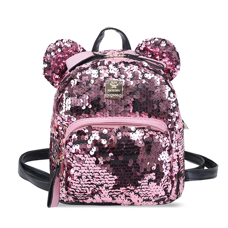 

Backpack Cute Girls Travel Children's Sequin Mini Casual Little Bag