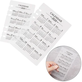 

1Pc PP 2020 Calendar A5/A6 Loose-leaf 6 Holes Binder Index Divider Separator Stationery For Planner Organizer Notebooks